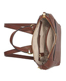 Calvin Klein Hayden Saffiano Leather Backpack, Walnut