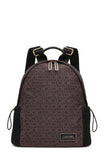 Calvin Klein Jessie Organizational Backpack, Brown/Khaki/Black, One Size