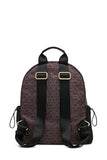 Calvin Klein Jessie Organizational Backpack, Brown/Khaki/Black, One Size