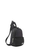 Calvin Klein Jessie Organizational Sling Backpack, Black/Silver, One Size
