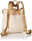 Calvin Klein Lane Nylon Boxy Top Zip Backpack, Sand