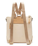 Calvin Klein Lane Nylon Boxy Top Zip Backpack, Sand