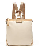Calvin Klein Lane Nylon Boxy Top Zip Backpack, Sand