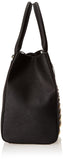 Calvin Klein Leather Embesseled Tote, Black Studded
