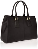 Calvin Klein Leather Embesseled Tote, Black Studded