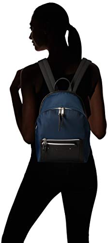Calvin Klein Lisa Nylon Front Zipper Pocket Backpack, navy combo