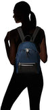 Calvin Klein Lisa Nylon Front Zipper Pocket Backpack, navy combo