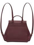 Calvin Klein Lock Daytona Leather Statement Backpack, Walnut