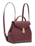 Calvin Klein Lock Daytona Leather Statement Backpack, Walnut
