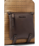 Calvin Klein Maya Backpack - Bags for Women - One Slip Pocket - Exterior Back Pocket - Polyester Lining Khaki/Brown/Java One Size One Size