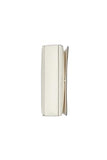 Calvin Klein Palm Organizational Flap Messenger, Cherub White/Multi Logo, One Size