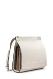 Calvin Klein Palm Organizational Flap Messenger, Cherub White/Multi Logo, One Size