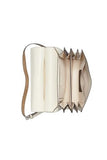 Calvin Klein Palm Organizational Flap Messenger, Cherub White/Multi Logo, One Size