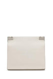 Calvin Klein Palm Organizational Flap Messenger, Cherub White/Multi Logo, One Size