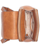 Calvin Klein Reyna Novelty Key Item Flap Backpack, Caramel Mix