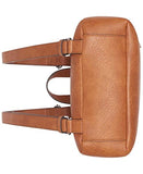 Calvin Klein Reyna Novelty Key Item Flap Backpack, Caramel Mix