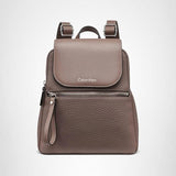Calvin Klein Reyna Novelty Key Item Flap Backpack, Cocoa, One Size