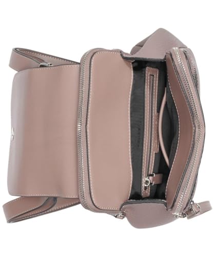 Calvin Klein Reyna Novelty Key Item Flap Backpack, Cocoa, One Size