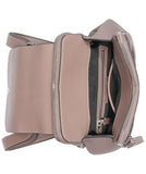 Calvin Klein Reyna Novelty Key Item Flap Backpack, Cocoa, One Size