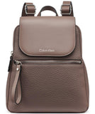 Calvin Klein Reyna Novelty Key Item Flap Backpack, Cocoa, One Size