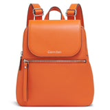 Calvin Klein Reyna Novelty Key Item Flap Backpack, Mandarin, One Size