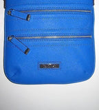 Calvin Klein Saffiano Leather Cross Body Messenger Bag - Cornflower Blue