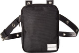Calvin Klein Smooth Leather/Nylon Belt Bag Black/Black/White/Polished Nickel LG/XL