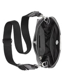 Calvin Klein Soma North/South Messenger Crossbody, Black/Silver, One Size