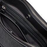 Calvin Klein Sonoma Bubble Lamb Novelty Messenger Crossbody, black/silver, One Size
