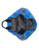 Calvin Klein Whendi Nylon & Mesh Draw String Backpack, Retro Blue