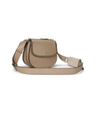 Calvin Klein Womens Bella Messenger, Silver Mink/Vanilla/Khaki, One Size