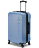 Calvin Klein Women's Hard Side Upright Luggage Spinner Light Weight Suitcase, Forever Blue, Medium