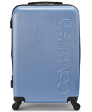Calvin Klein Women's Hard Side Upright Luggage Spinner Light Weight Suitcase, Forever Blue, Medium