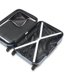 Calvin Klein Women's Hard Side Upright Luggage Spinner Light Weight Suitcase, Forever Blue, Medium