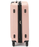 Calvin Klein Women's Hard Side Upright Luggage Spinner Light Weight Suitcase, Mellow Rose, Medium