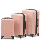Calvin Klein Women's Hard Side Upright Luggage Spinner Light Weight Suitcase, Mellow Rose, Medium