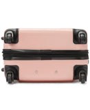 Calvin Klein Women's Hard Side Upright Luggage Spinner Light Weight Suitcase, Mellow Rose, Medium