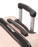 Calvin Klein Women's Hard Side Upright Luggage Spinner Light Weight Suitcase, Mellow Rose, Medium