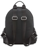 Calvin Klein Women's Jessie Organizational Backpack for Women – Nylon Water - Resistant Backpack, 5 Pockets, Black/Silver, One Size