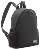 Calvin Klein Women's Jessie Organizational Backpack for Women – Nylon Water - Resistant Backpack, 5 Pockets, Black/Silver, One Size