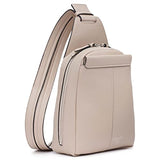 Calvin Klein Women's Myra Backpack for Women – Vegan Leather Convertible Sling Backpack, 2 Pockets, Mushroom, One Size