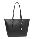 Calvin Klein Women's Serafina Tailored Tote, Black/Silver, Large