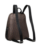 Calvin Klein, Womens, Sikka Signature Backpack, Brown/Khaki/Black, Large