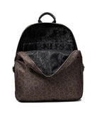 Calvin Klein, Womens, Sikka Signature Backpack, Brown/Khaki/Black, Large