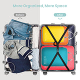 Cambond Compression Packing Cubes for Travel - 4 Piece Expandable Luggage Packing Organizers Bags Set, Lightweight Compression Cubes for Travel Essentials Carry on Suitcases, Multi - color