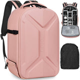 Camera Backpack, Hardshell DSLR Photography Camera Bag with Rain Cover, Waterproof Hard Shell Camera Case with Tripod Holder & 15.6" Laptop Compartment Compatible with Canon/Nikon/Sony/DJI Mavic Drone