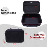 Camera Case Compatible with Canon EOS Rebel T7/R50/R6 Mark II/R100/R50 V/T6/R8/R10/R5 Mark II/RP/R7/5D Mark IV/SL3/R5/T100 DSLR SLR Camera, Len and Tripod with 4 Dividers and Shoulder Strap, Black