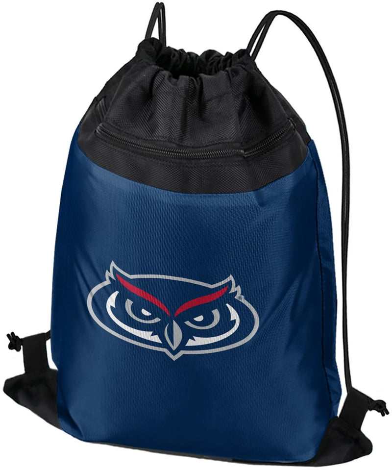 Campus Lab Florida Atlantic University Primary Logo Drawstring Backpack Sports Bag Sackpack, Perfect for Gym, Yoga, Practice or Travel