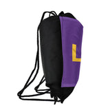 Campus Lab Louisiana State University Primary Logo Drawstring Backpack Sports Bag Sackpack 17" x 13", Perfect for Gym, Yoga, Practice or Travel