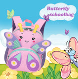 CAMTOP Cute Kids Toddler Backpack Small 3D Cartoon School Bookbags Age 1 - 3 Daycare Nursary Travel Bags (Butterfly - pink)